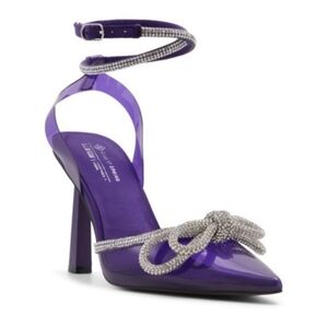 Call It Spring Galaa Lace Up Rhinestone Bow Heels  usa 8   eur 38.5  uk 5.5